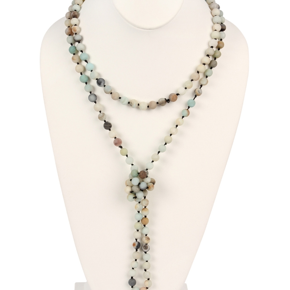 Amazonite Natural Stone Beaded Necklace